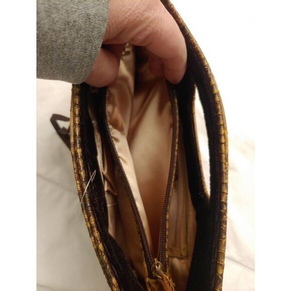 XOXO Women's Brown Plush Velvet Handbag - Picture 6 of 11